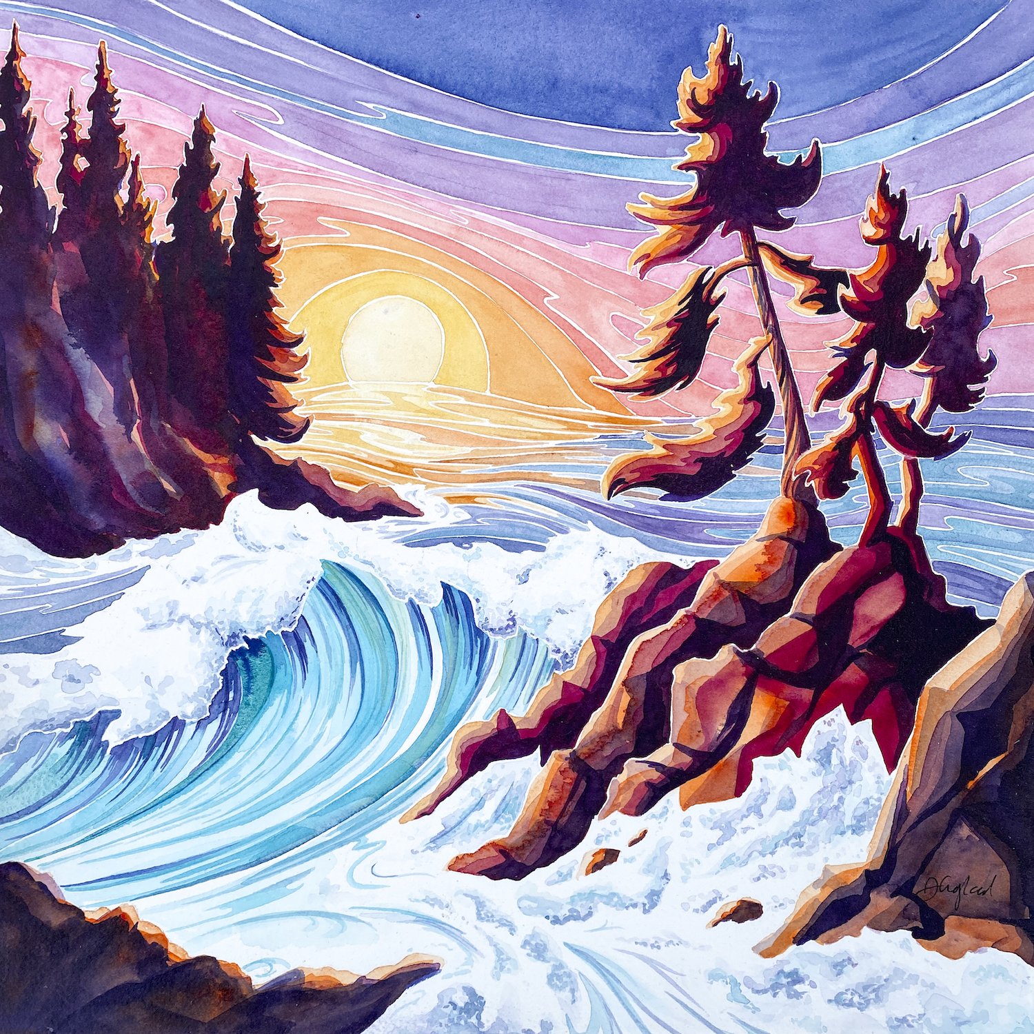 Eventide 12" x 12"